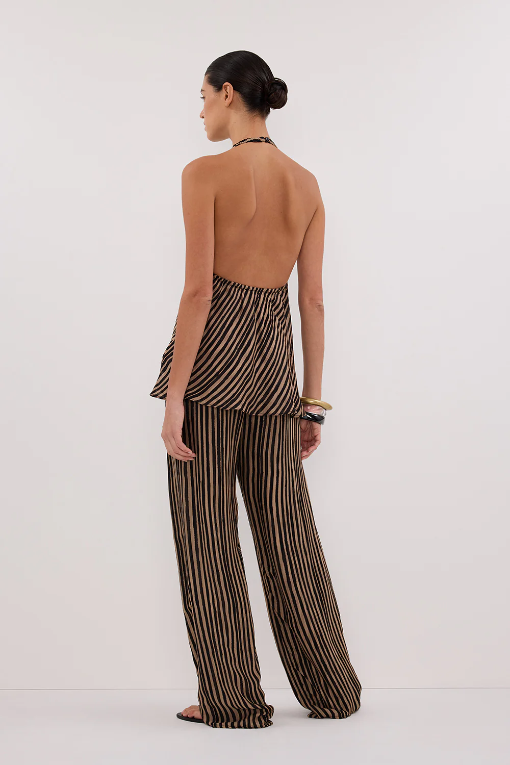 CHARLI TAN STRIPE PANT - Gamepaces