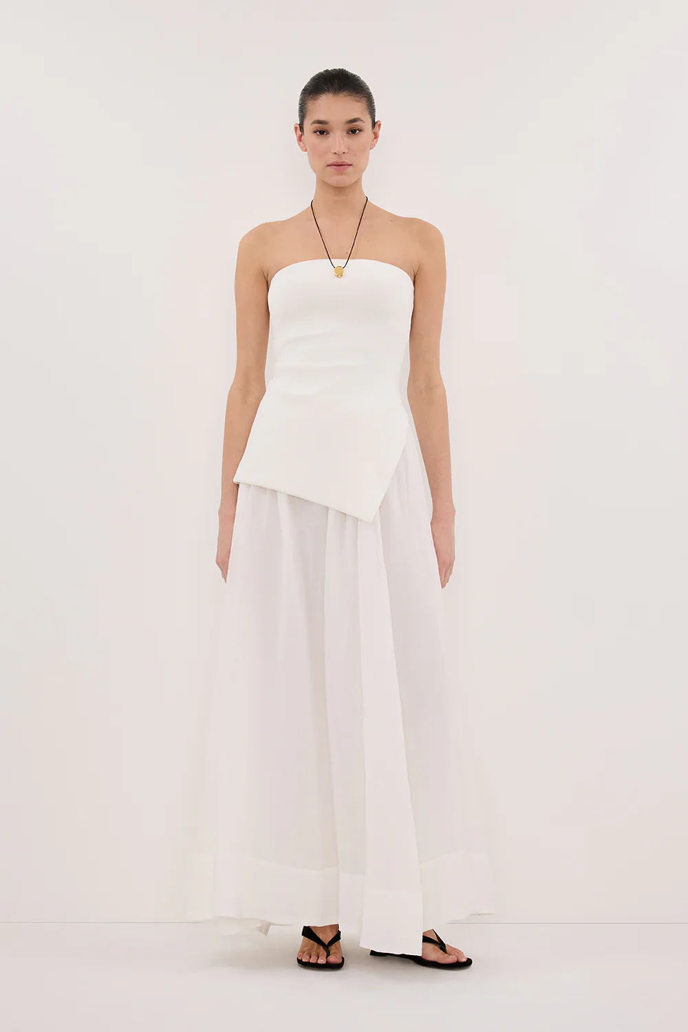 LAYNE WHITE RAMIE MAXI SKIRT - Gamepaces