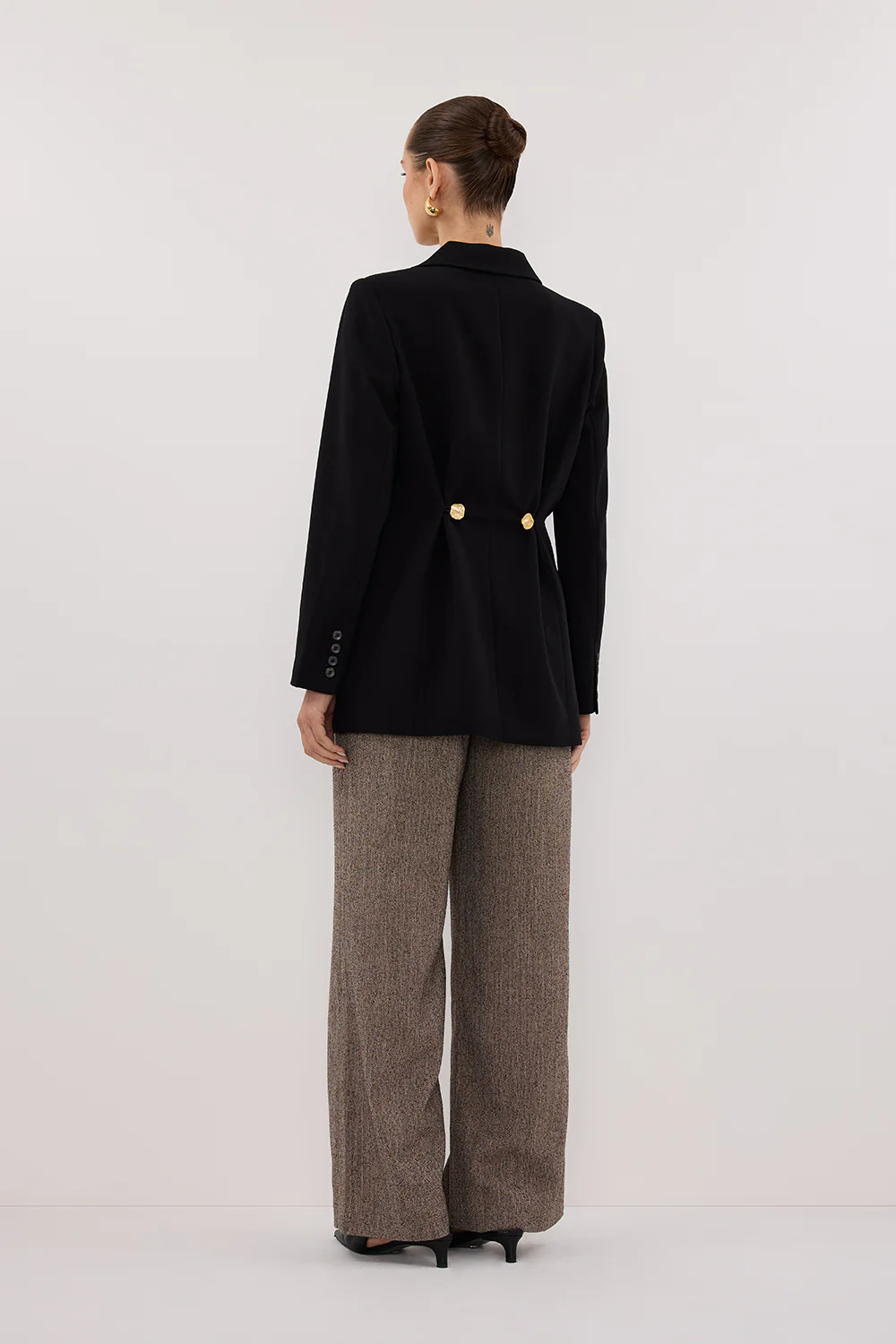 COHEN BLACK CINCHED BLAZER - Gamepaces