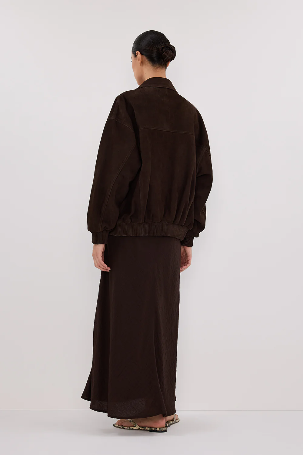 DALTON BITTER CHOC SUEDE BOMBER - Gamepaces