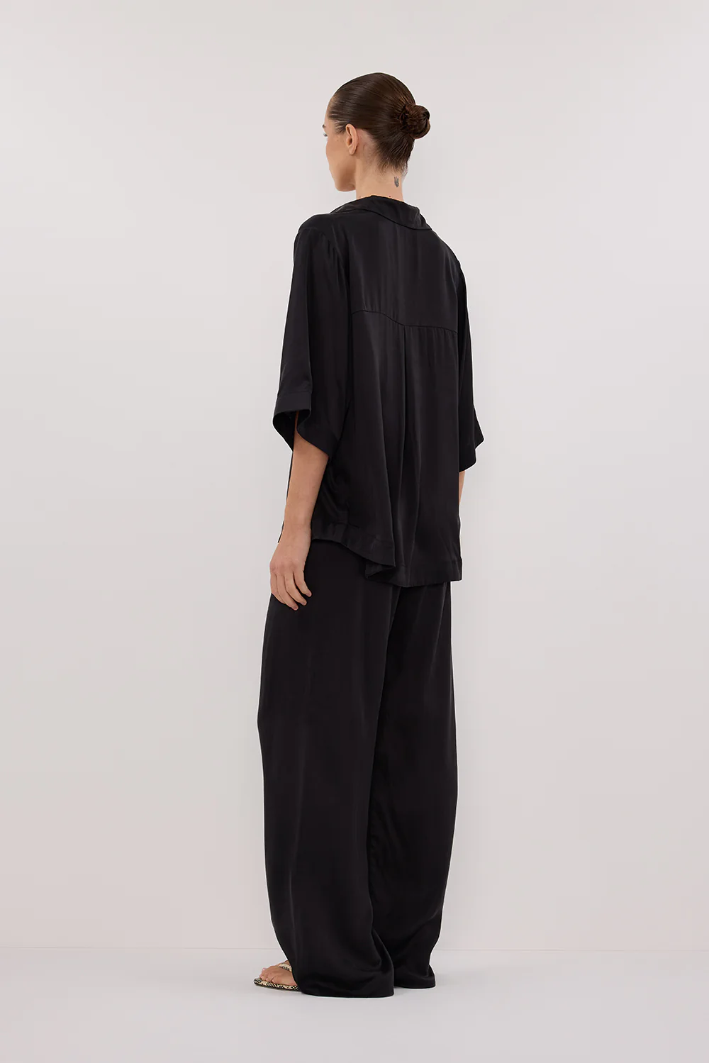 PERCY BLACK SILK SHIRT - Gamepaces