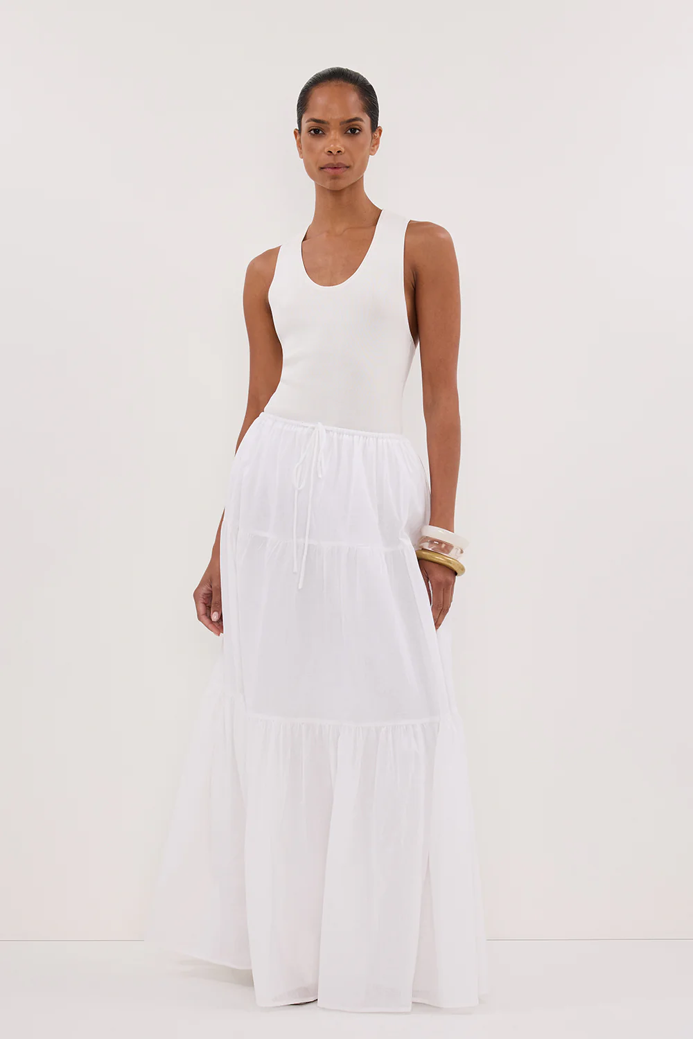 DEVIN OFF WHITE RACER KNIT TANK - Gamepaces