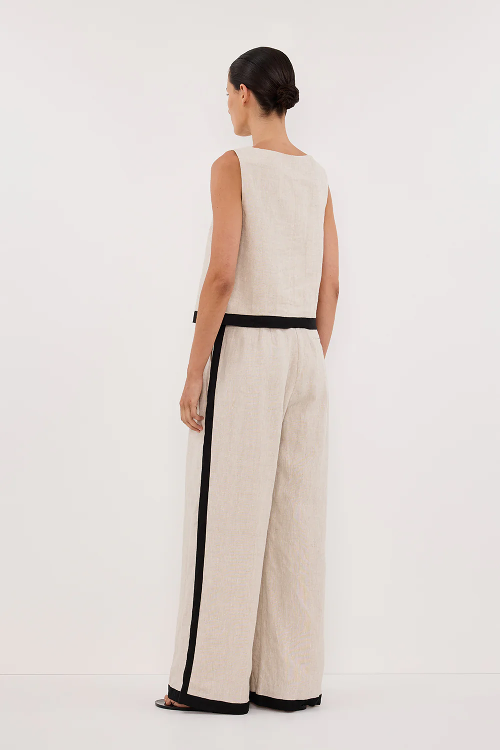 EBONY NATURAL LINEN TOP - Gamepaces