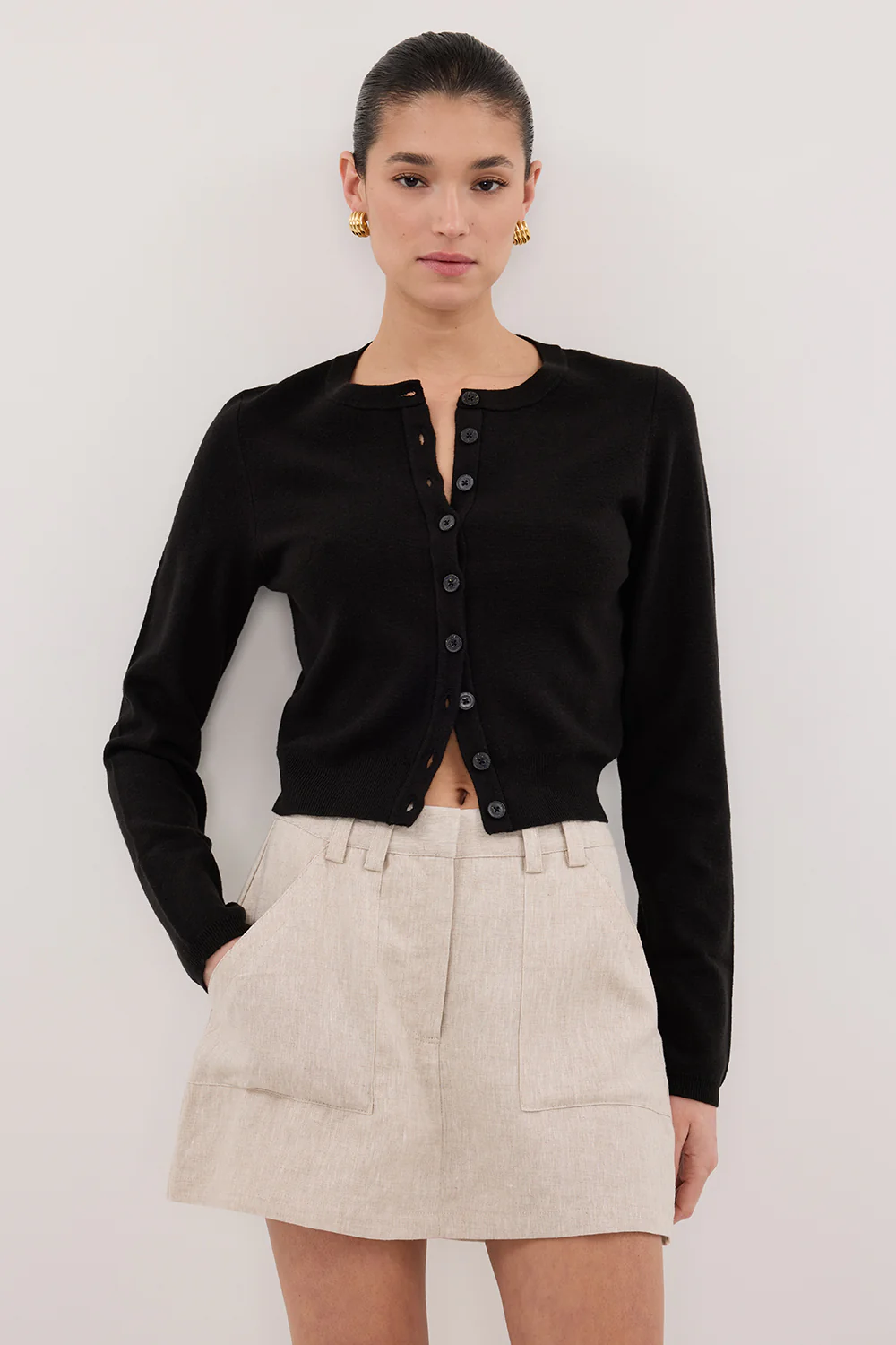 EVA NATURAL LINEN SKORT - Gamepaces