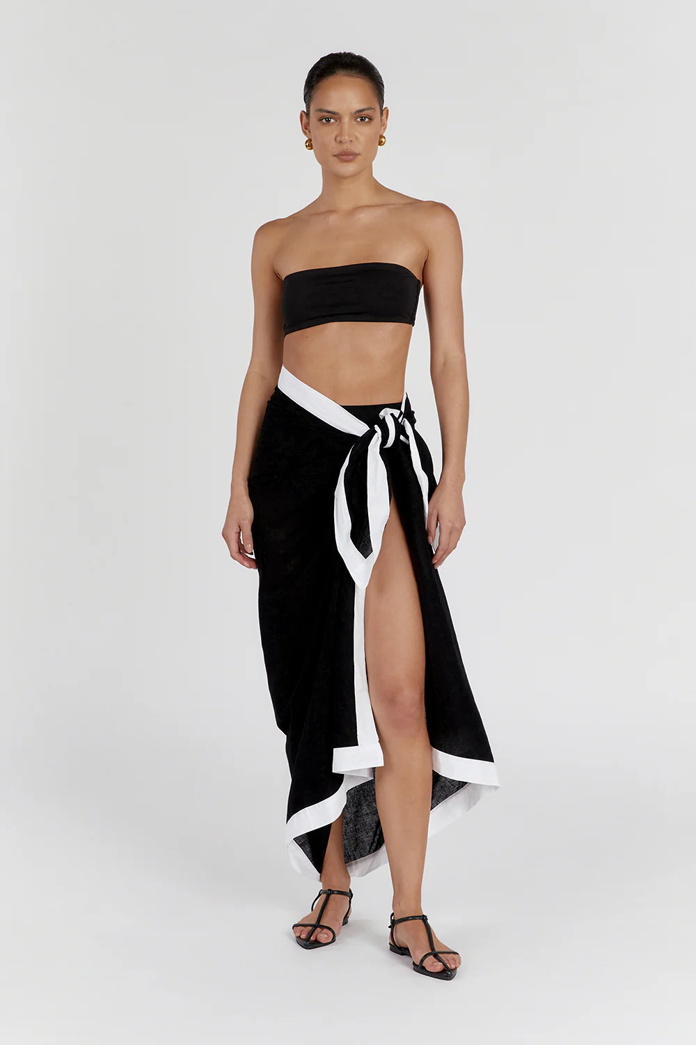 CALLIE BLACK BANDEAU TOP - Gamepaces