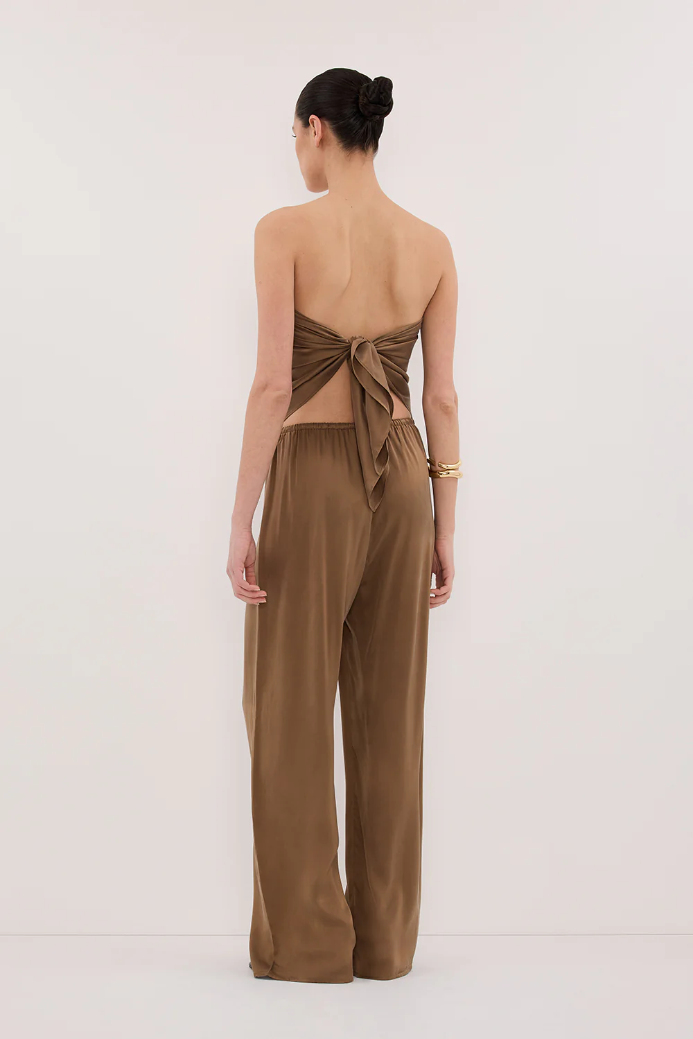 PERCY CHESTNUT SILK PANT - Gamepaces