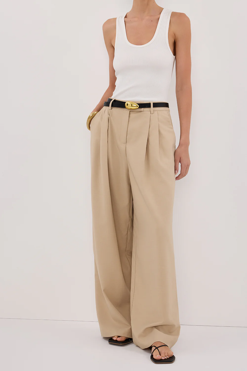 LOUIE NATURAL WIDE LEG PANT - Gamepaces