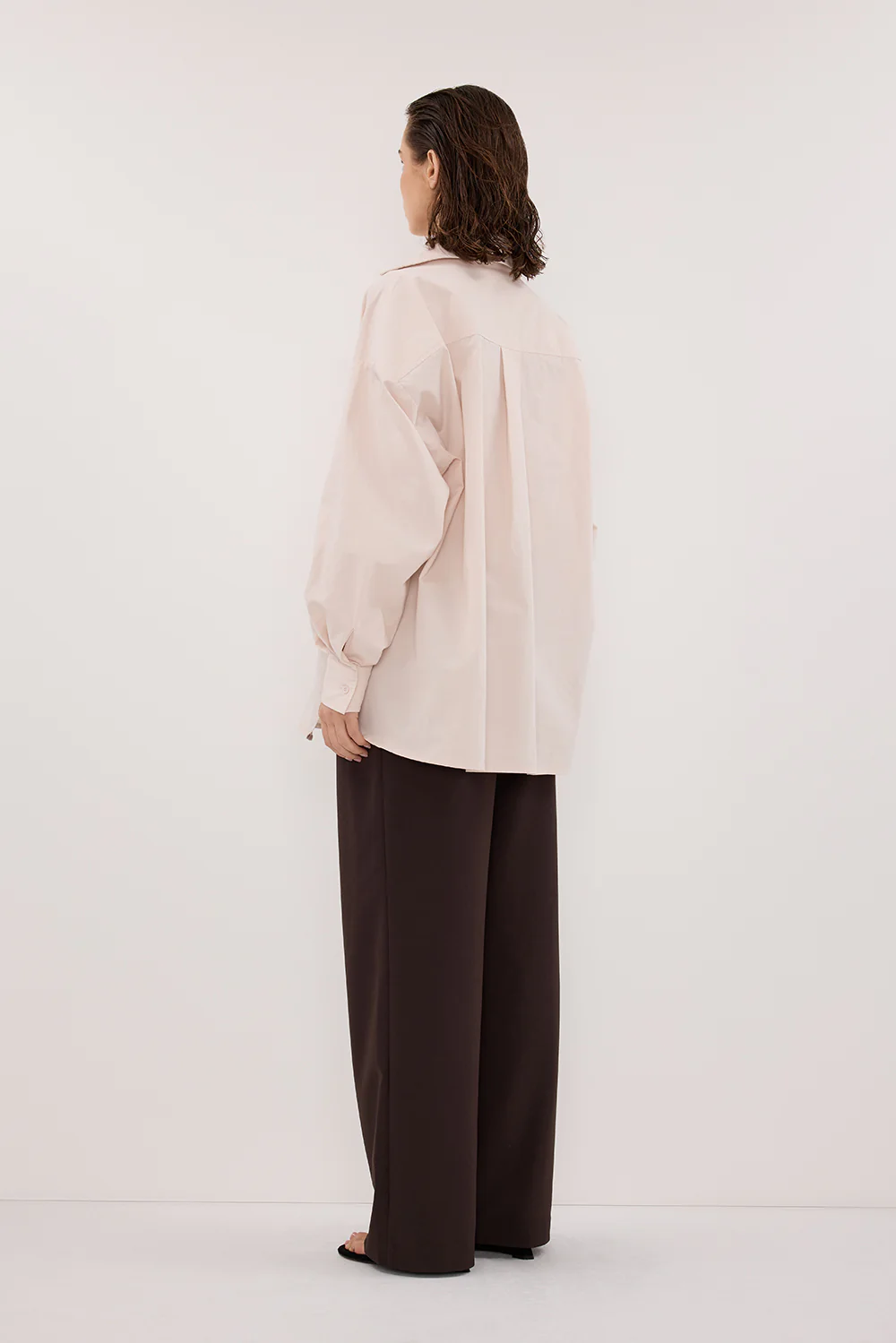 RAQUEL POWDER LONG SLEEVE COTTON POPLIN SHIRT - Gamepaces