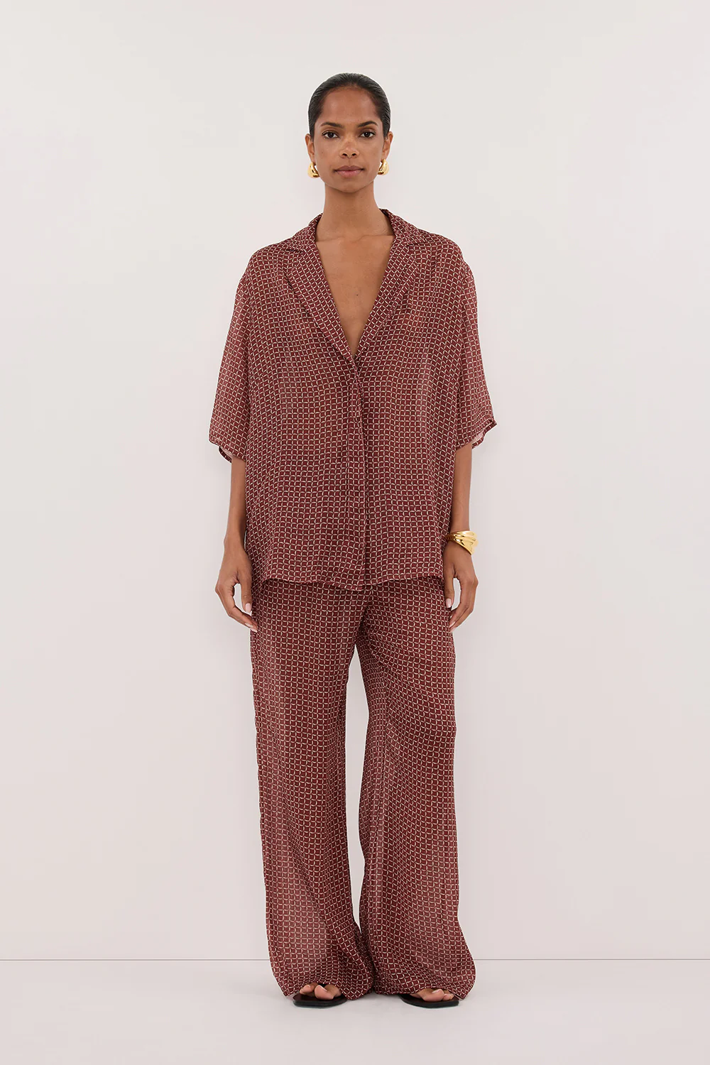 TIA SAHARA MICRO CHECK PANT - Gamepaces