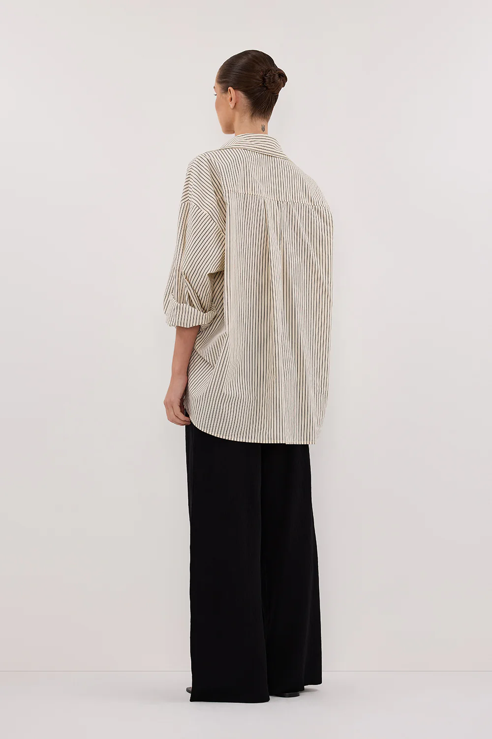 PALMA CREAM OVERSIZED SILK BLEND SHIRT - Gamepaces