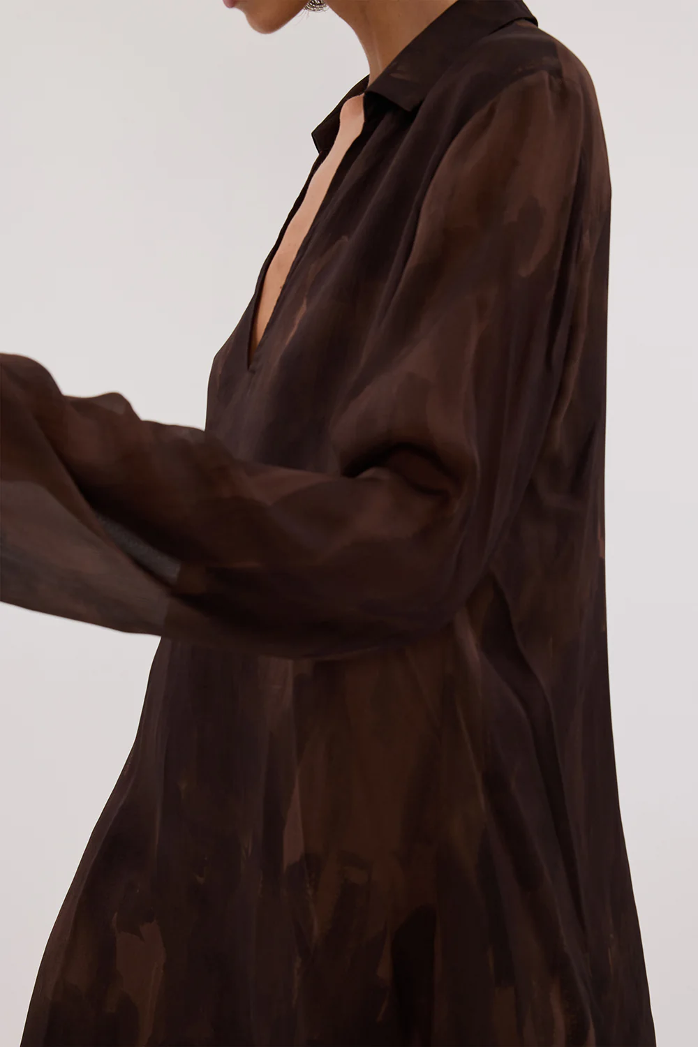 WILLOW CHOC LONG SLEEVE MINI DRESS - Gamepaces