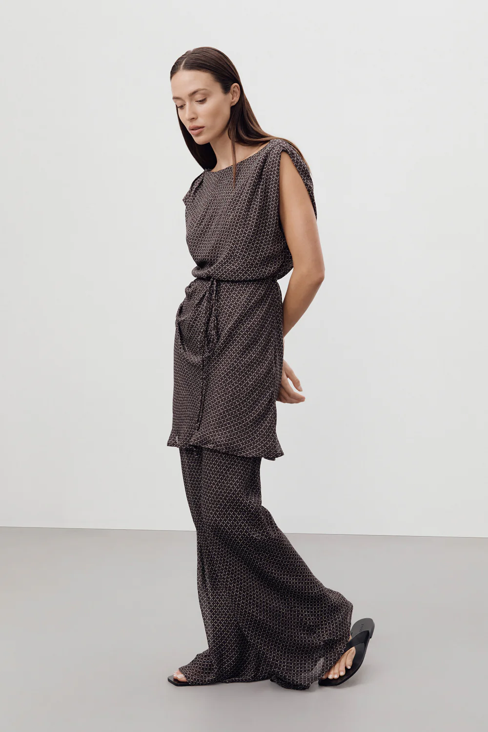 TIA CHOC MICRO CHECK BIAS PANT - Gamepaces