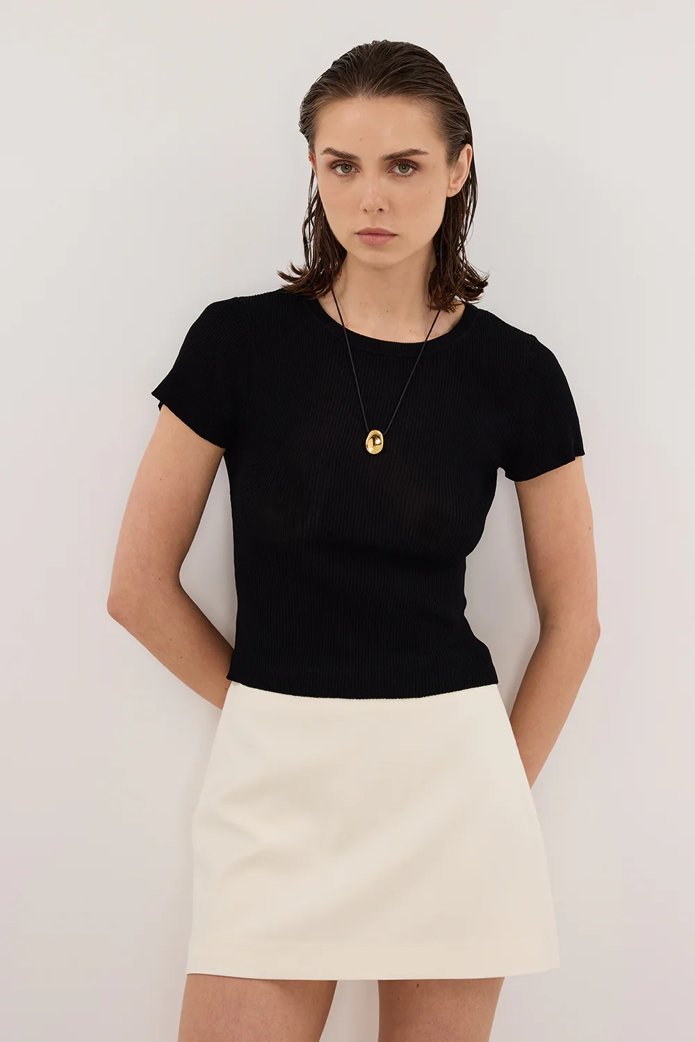 SOHO CREAM TAILORED SKORT - Gamepaces