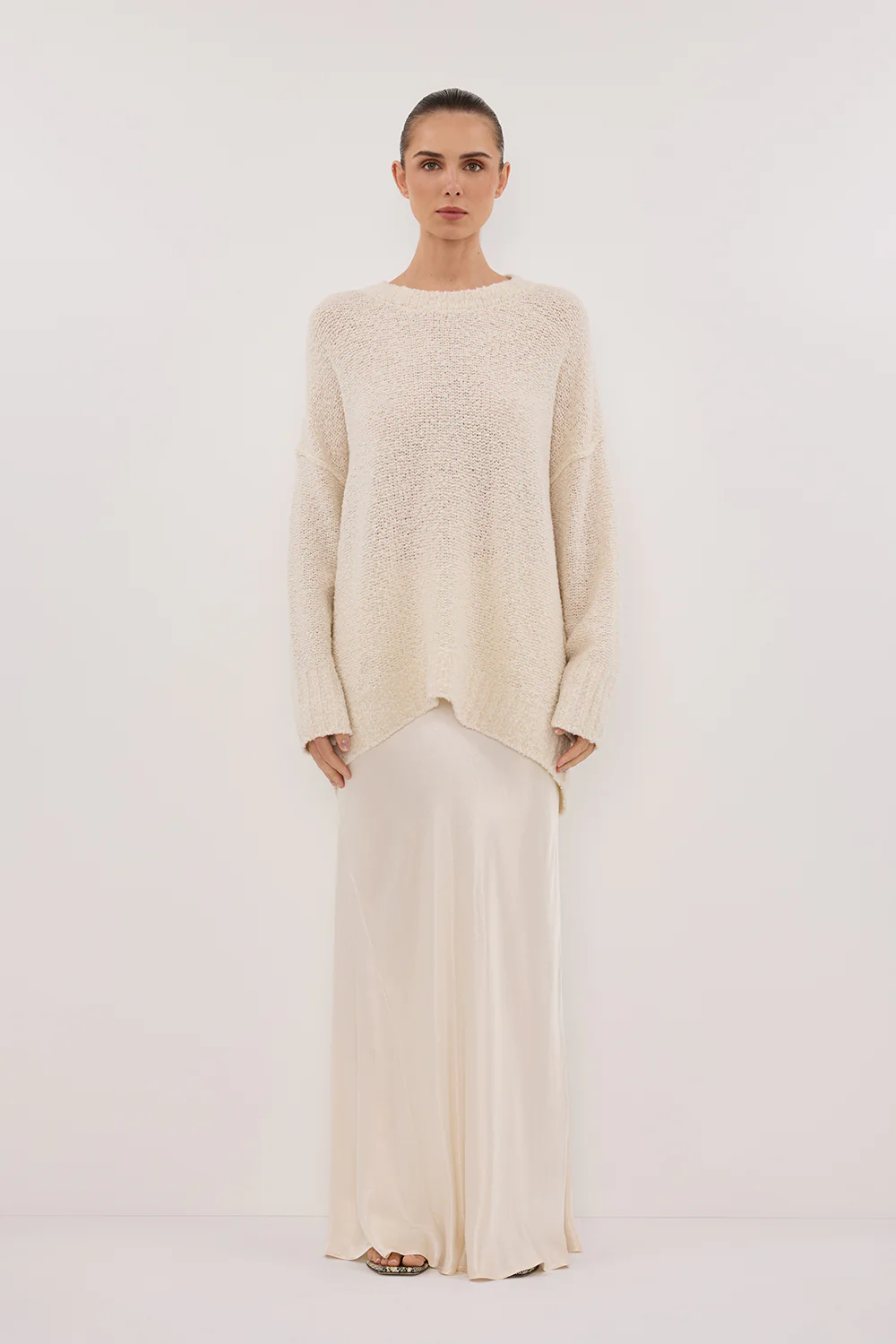 CICI CREAM LONGLINE JUMPER - Gamepaces