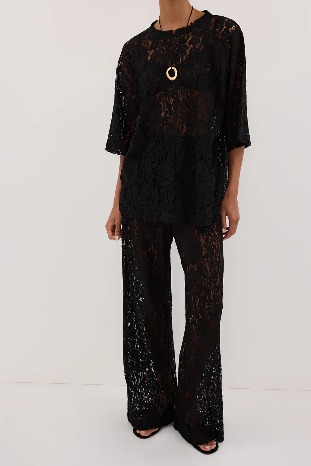 WILMA BLACK LACE PANT - Gamepaces