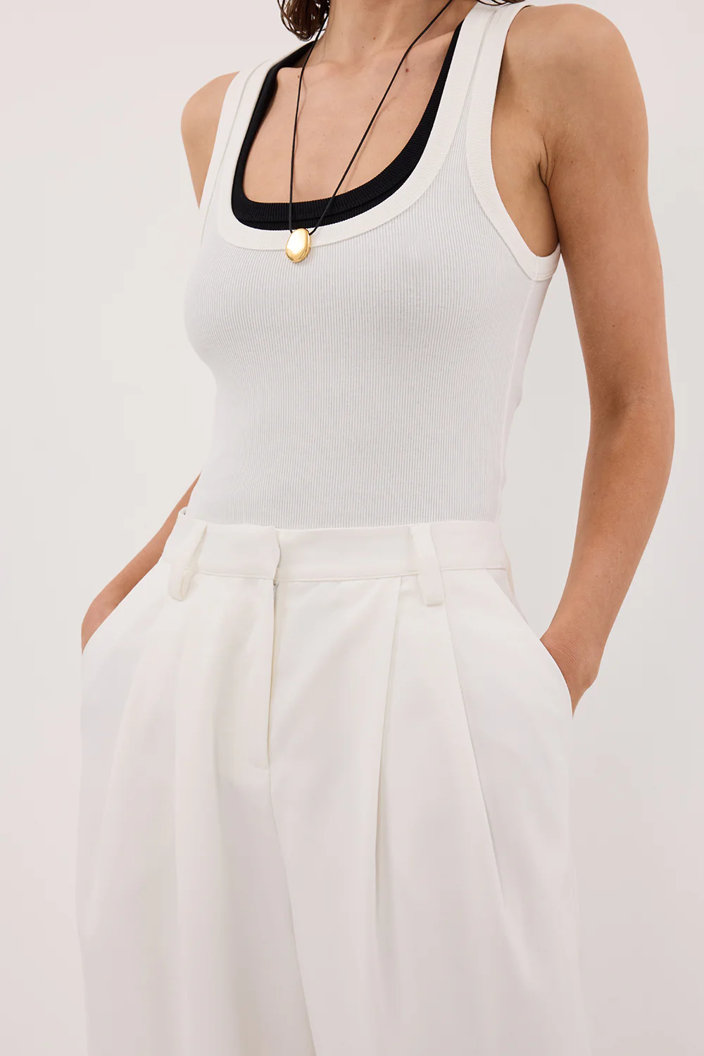 EDEN WHITE?TAILORED PANT - Gamepaces