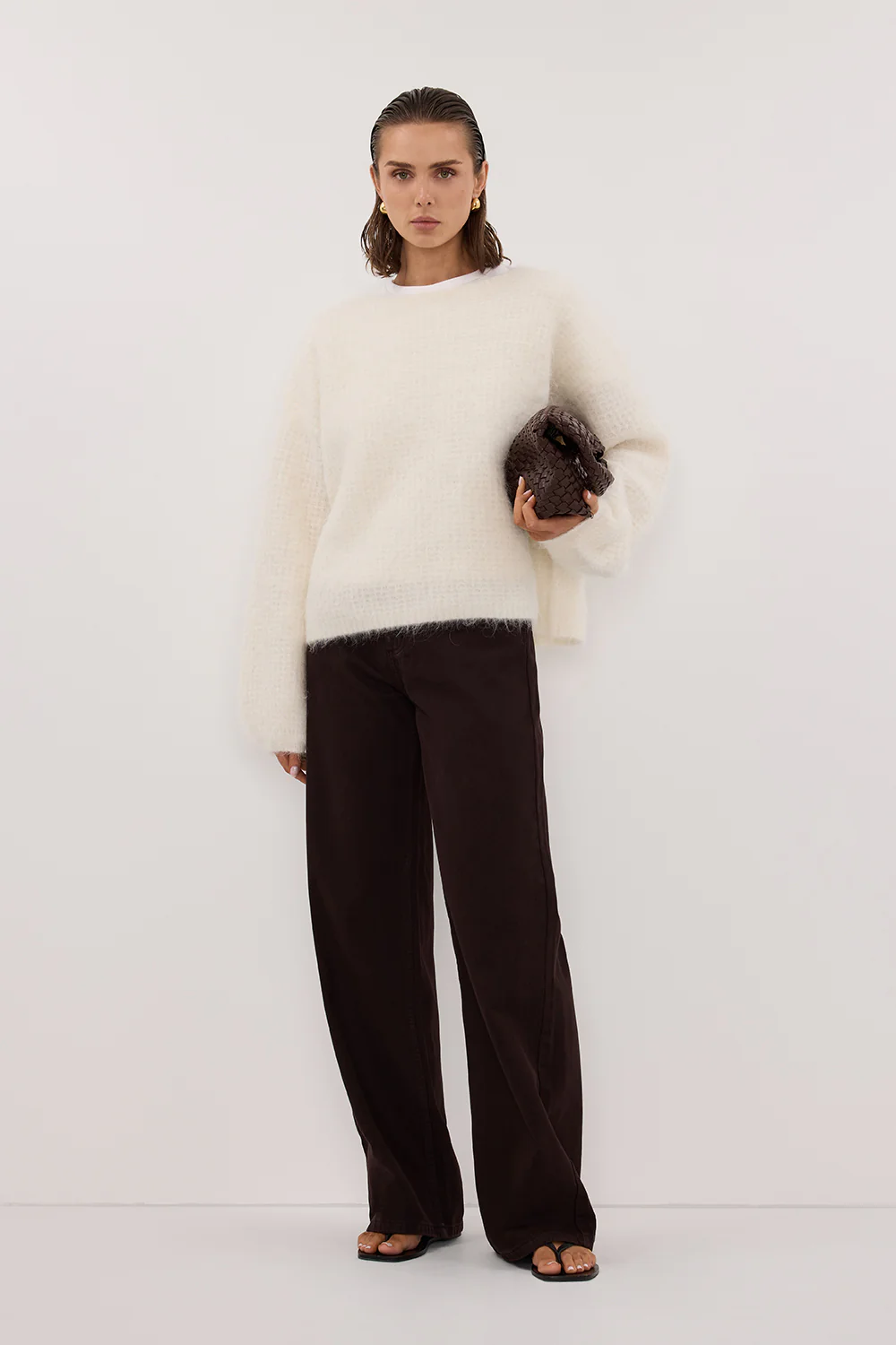 REAGAN 2.0 BURNT CHOC TALL SLOUCHY JEAN - Gamepaces