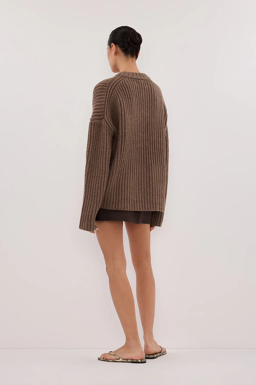 MARLEY CHOC MARLE KNIT JUMPER - Gamepaces
