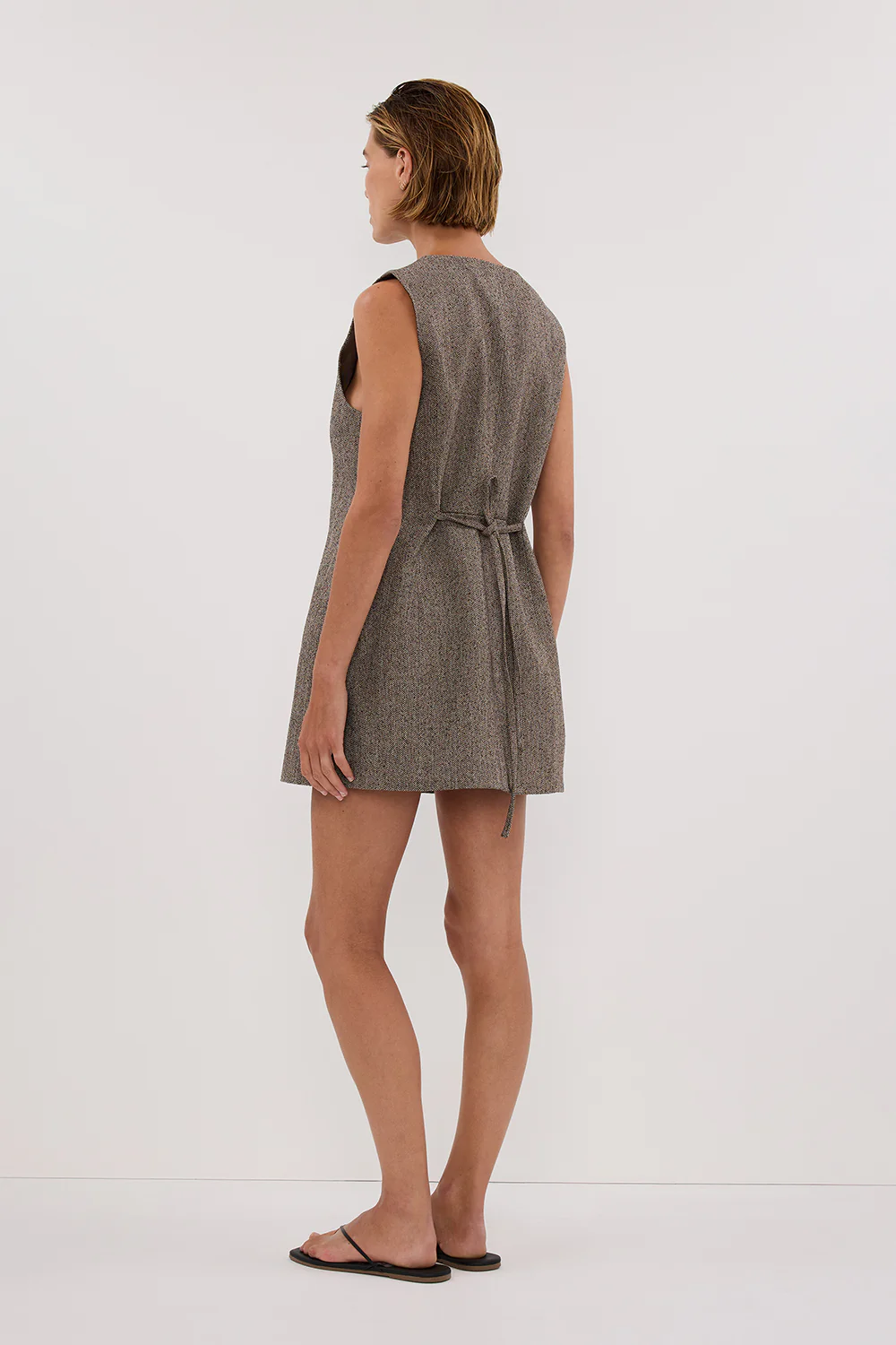 FRANKIE CHOC TWEED TUNIC VEST - Gamepaces