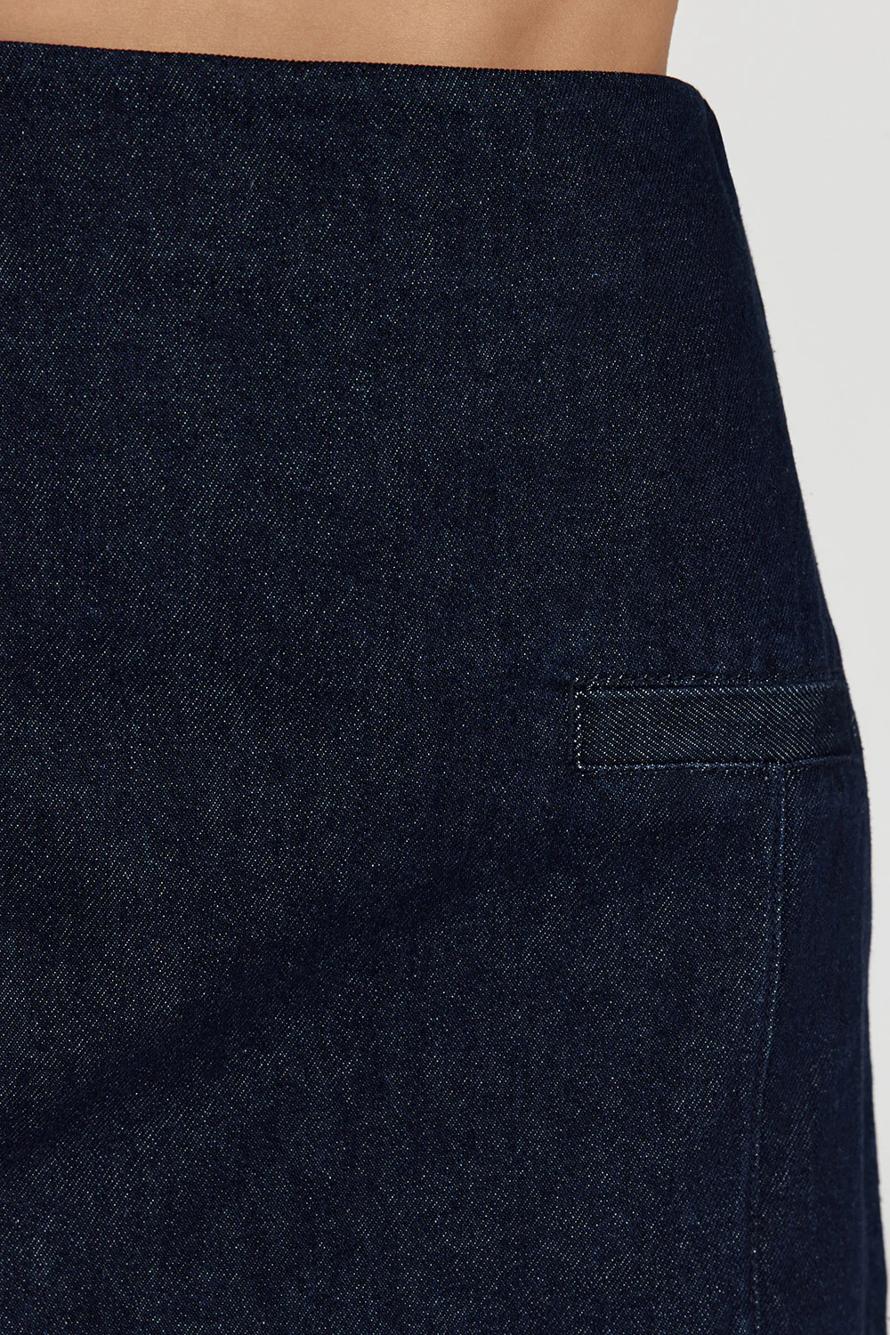 ALBERTA INDIGO TAILORED DENIM SKIRT - Gamepaces