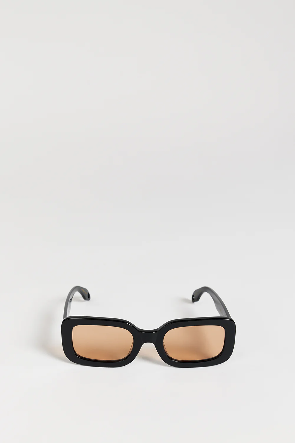 ELISA JOHNSON LEXI GLOSS BLACK LIGHT BROWN LENS SUNGLASSES - Gamepaces