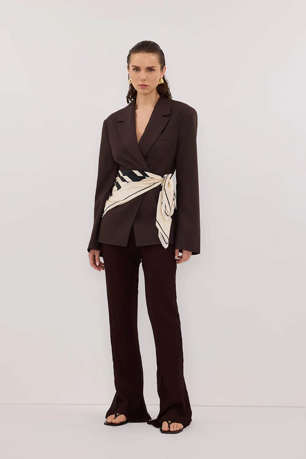 SUNTIA DARK CHOC BIAS PANTS - Gamepaces