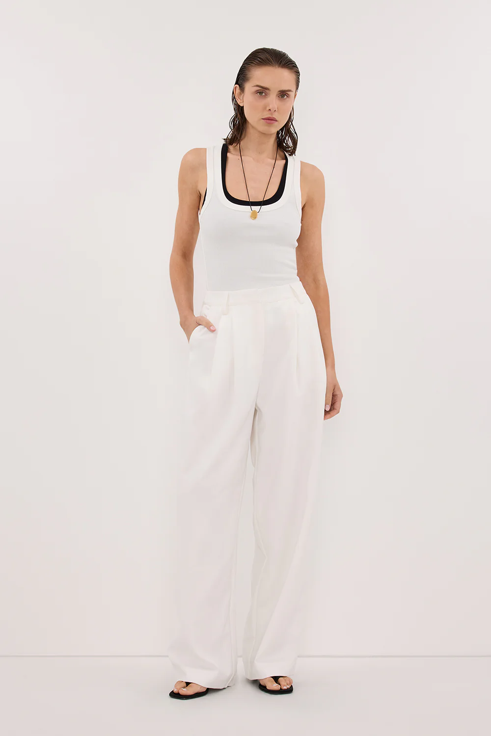 EDEN WHITE?TAILORED PANT - Gamepaces