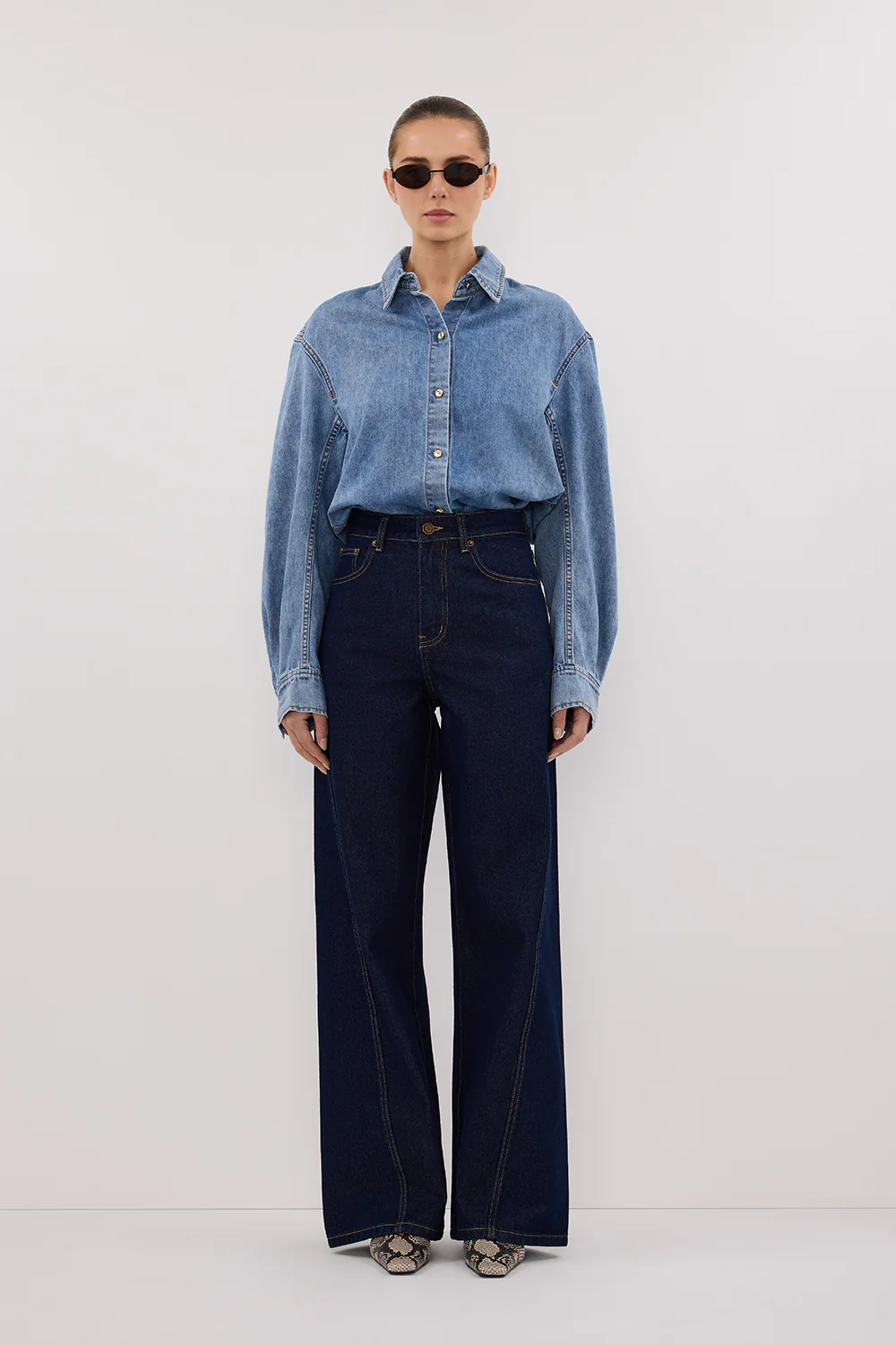 AMARA LIGHT BLUE DENIM SHIRT - Gamepaces