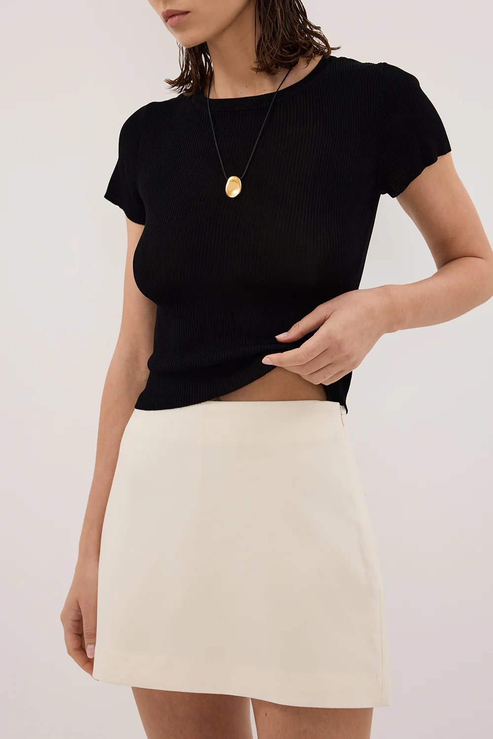 SOHO CREAM TAILORED SKORT - Gamepaces