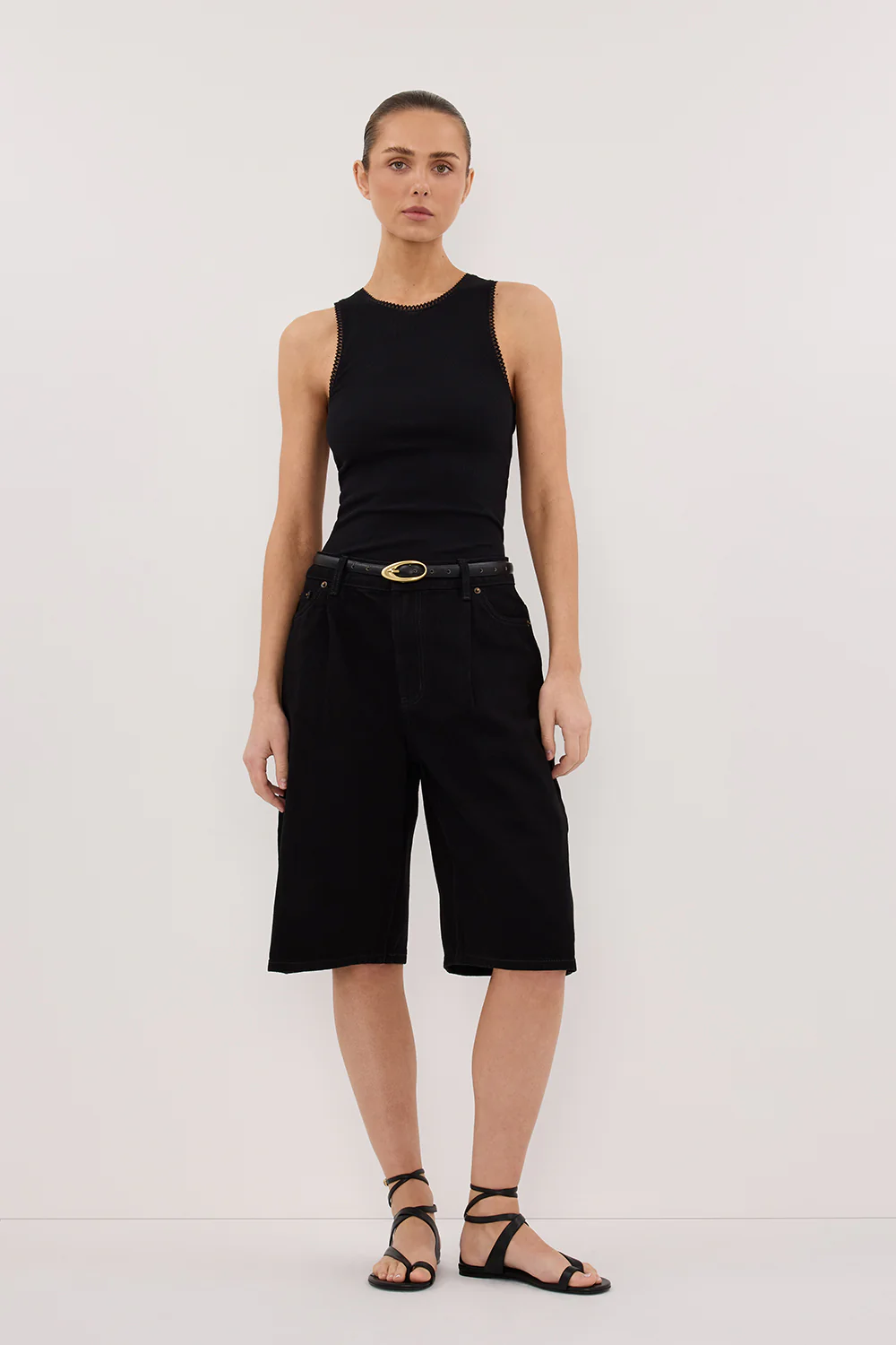 JACK JET BLACK DENIM BERMUDA SHORT - Gamepaces