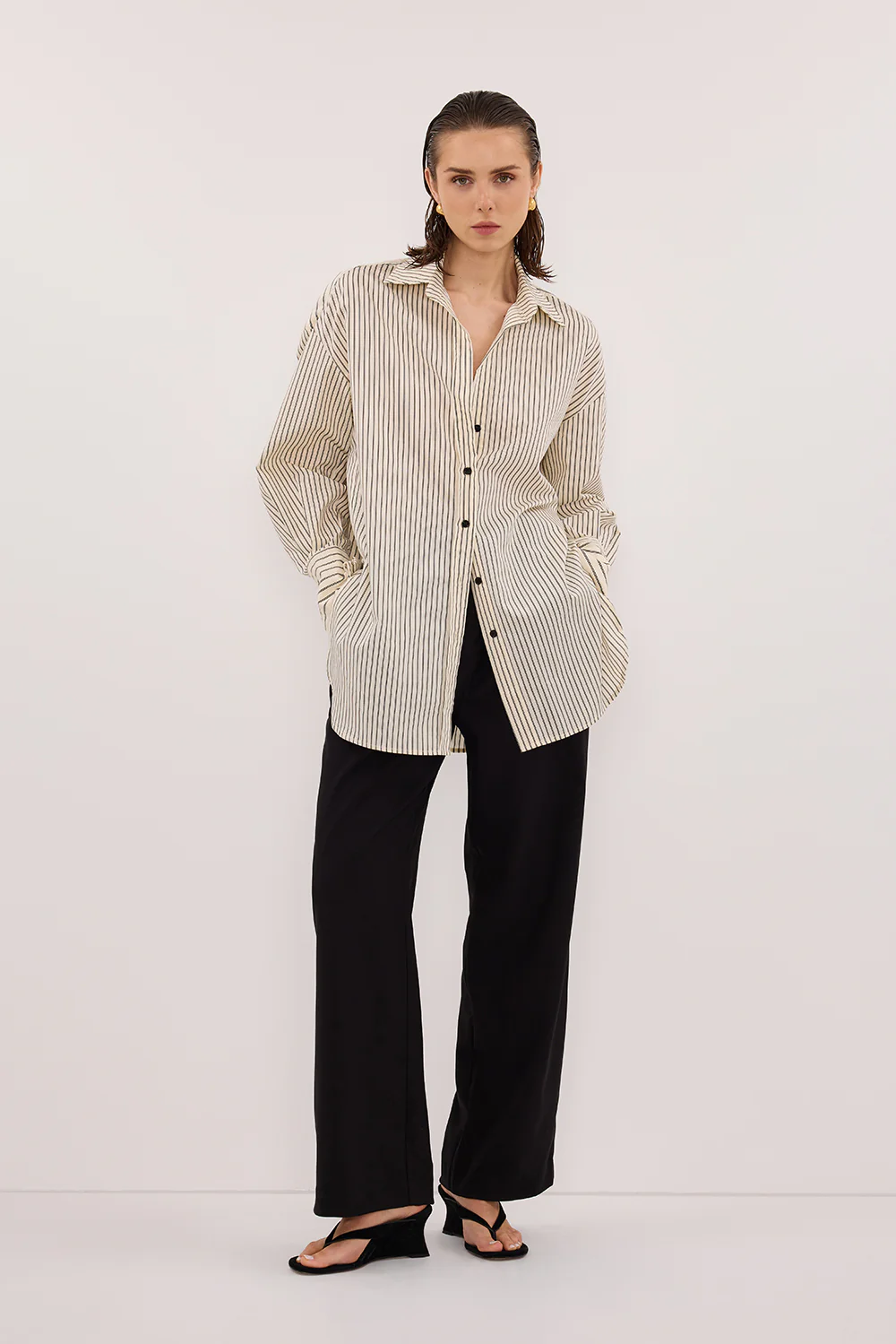 SABLE CREAM SILK BLEND SHIRT - Gamepaces