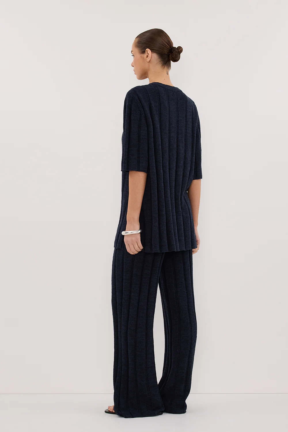 JAZZ INDIGO WIDE LEG KNIT PANT - Gamepaces