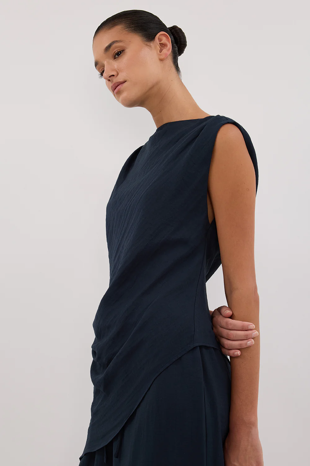 SHYLA SLATE ASYM TOP - Gamepaces