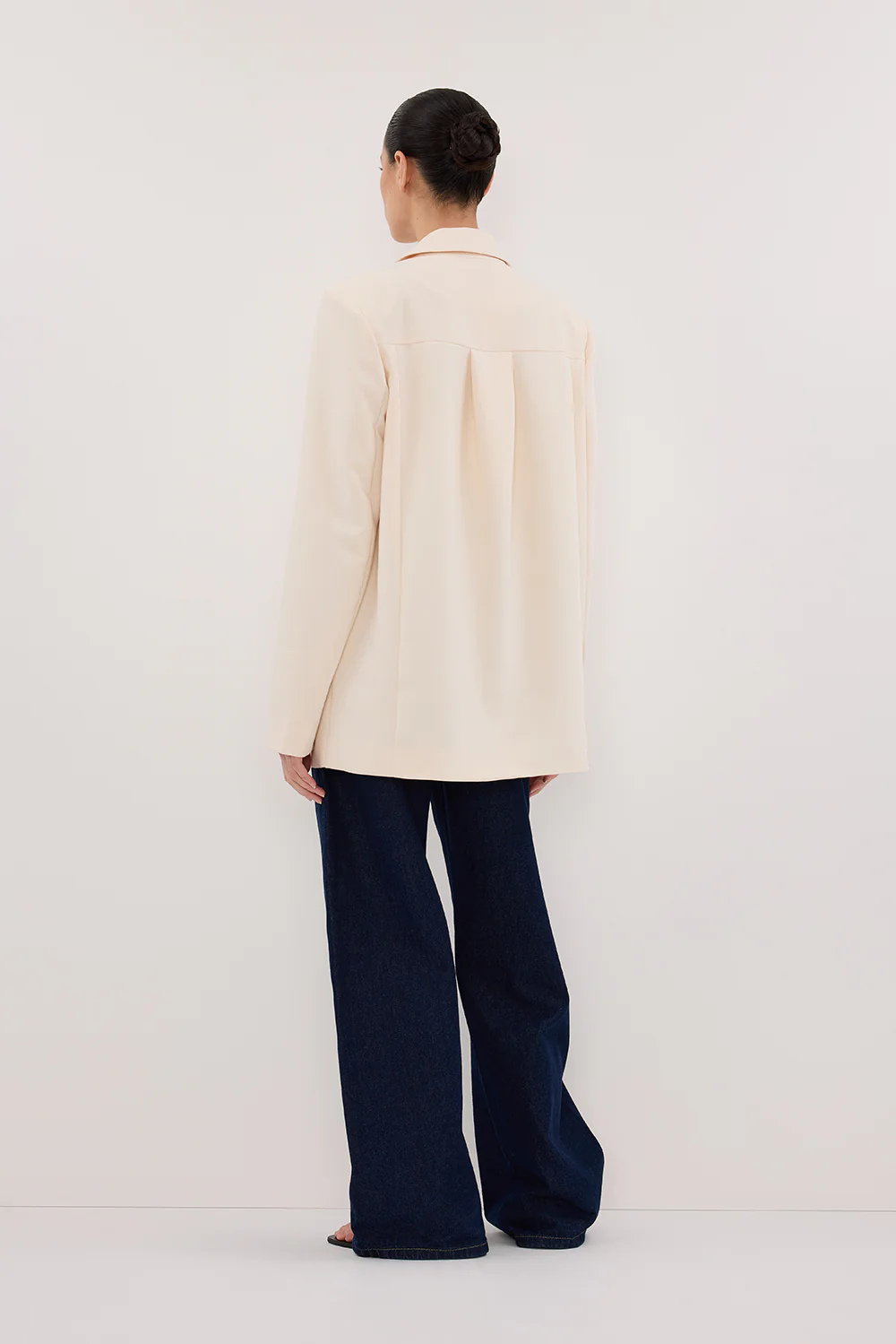 RYKER CREAM OVERSIZED BLAZER - Gamepaces