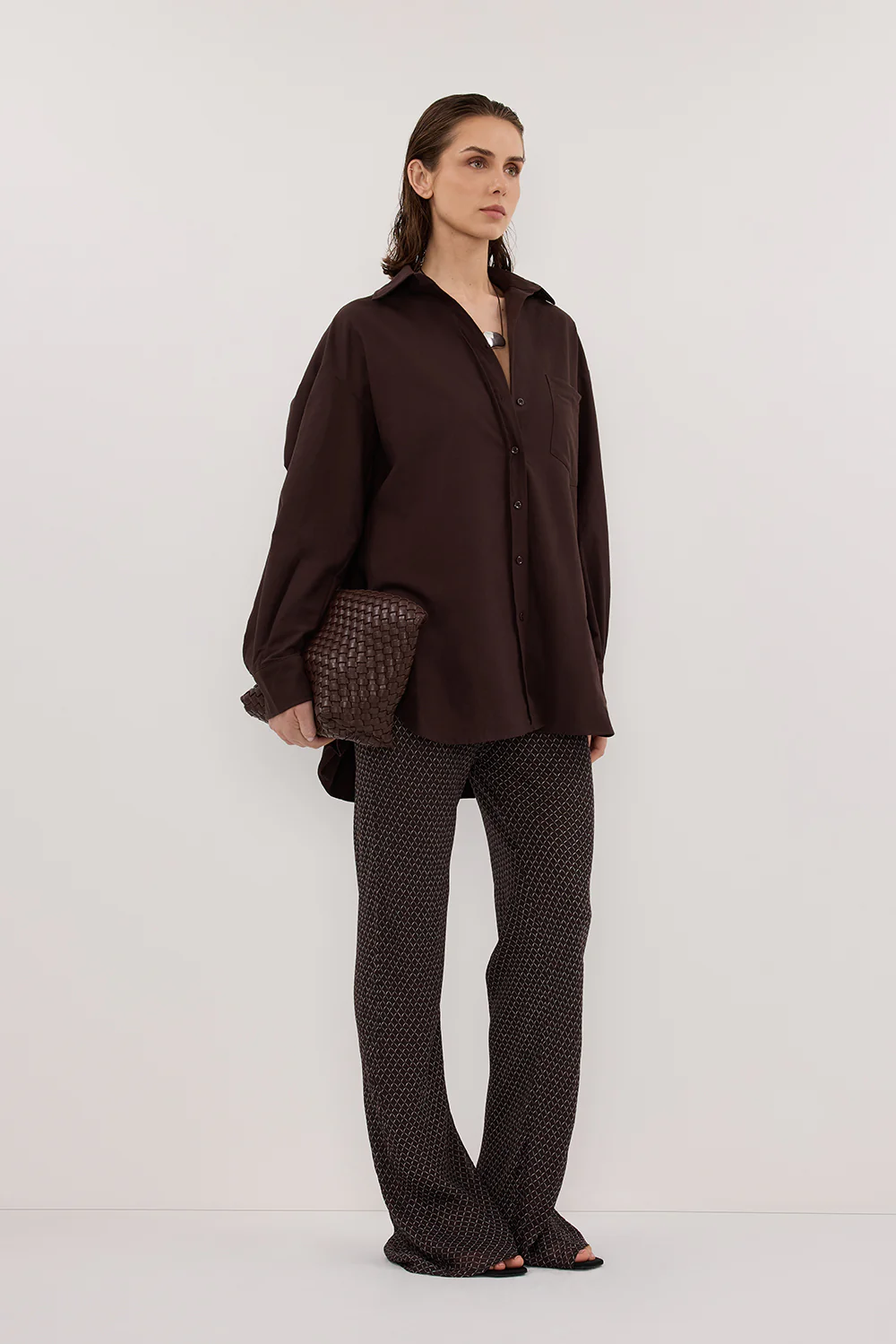 TIA CHOC MICRO CHECK BIAS PANT - Gamepaces