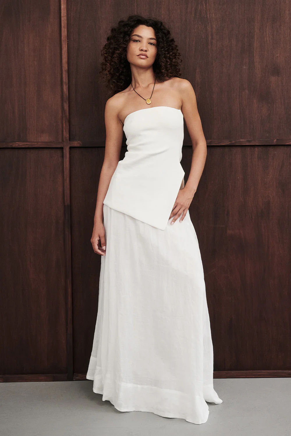 LAYNE WHITE RAMIE MAXI SKIRT - Gamepaces