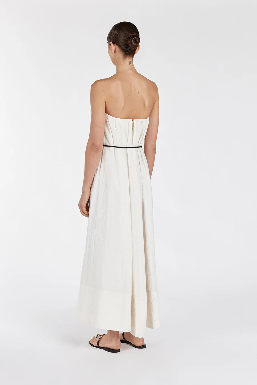 SHANIYA CREAM MARLE MIDI DRESS - Gamepaces