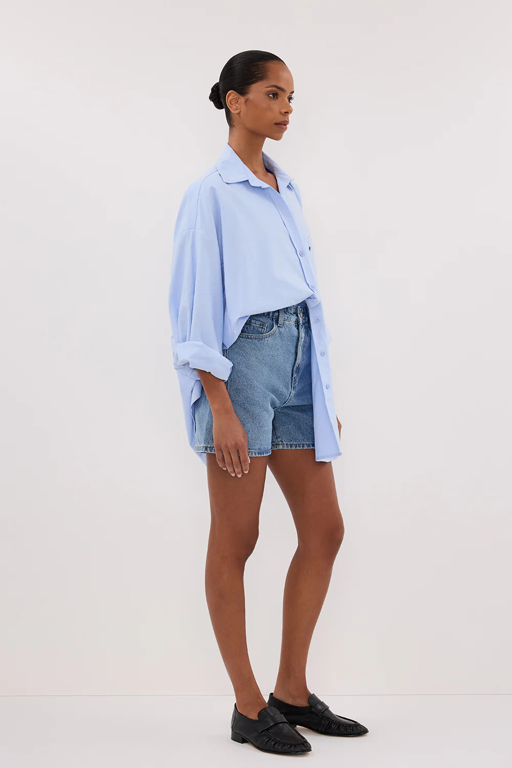 FINN MEDIUM BLUE DENIM SHORT - Gamepaces