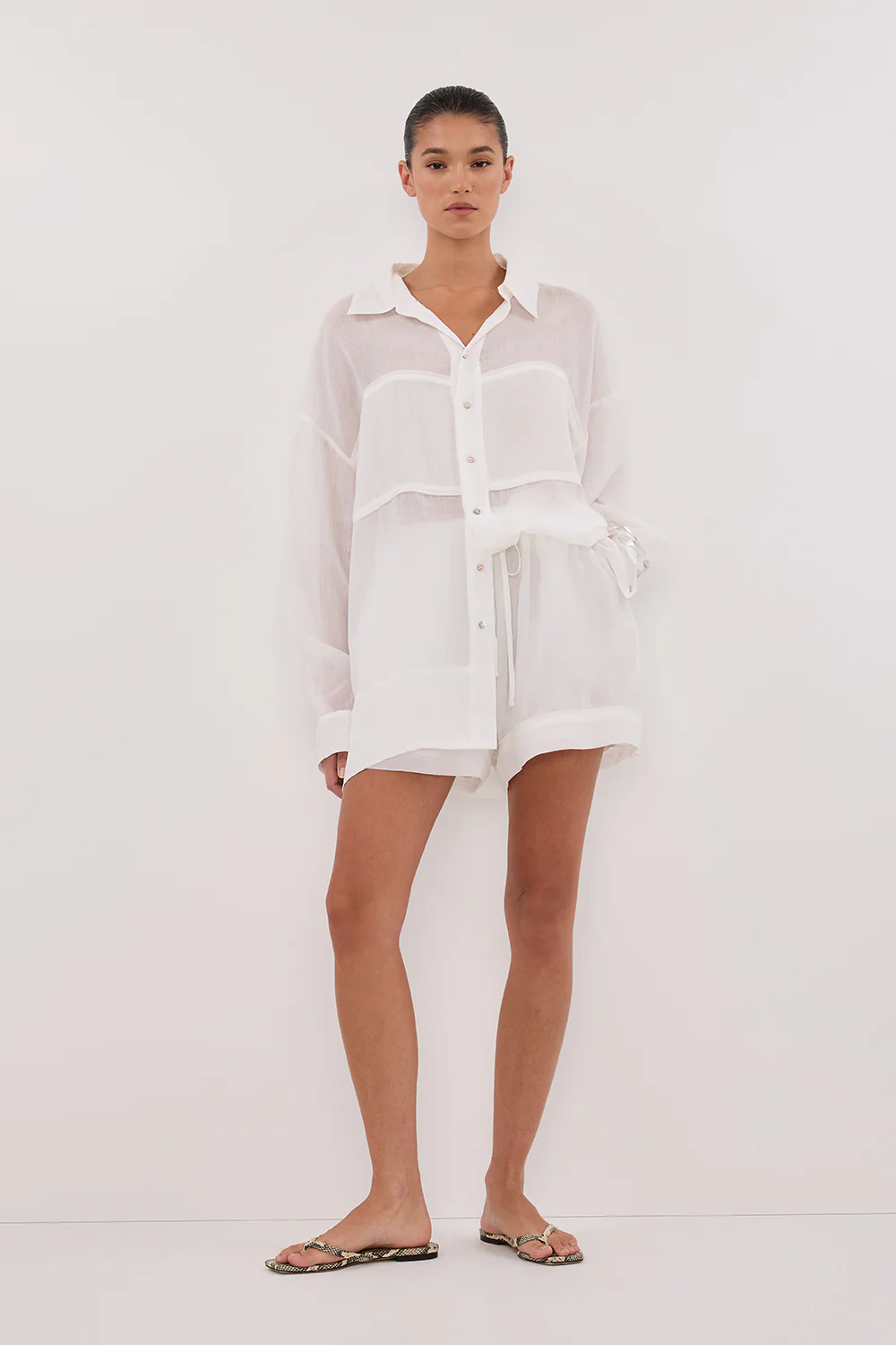 KAI WHITE RAMIE SHORT - Gamepaces