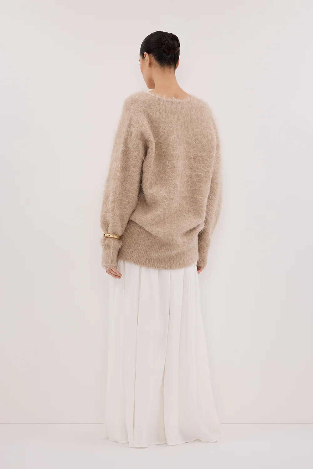 SIERRA WHITE TEXTURED MIDI SKIRT - Gamepaces