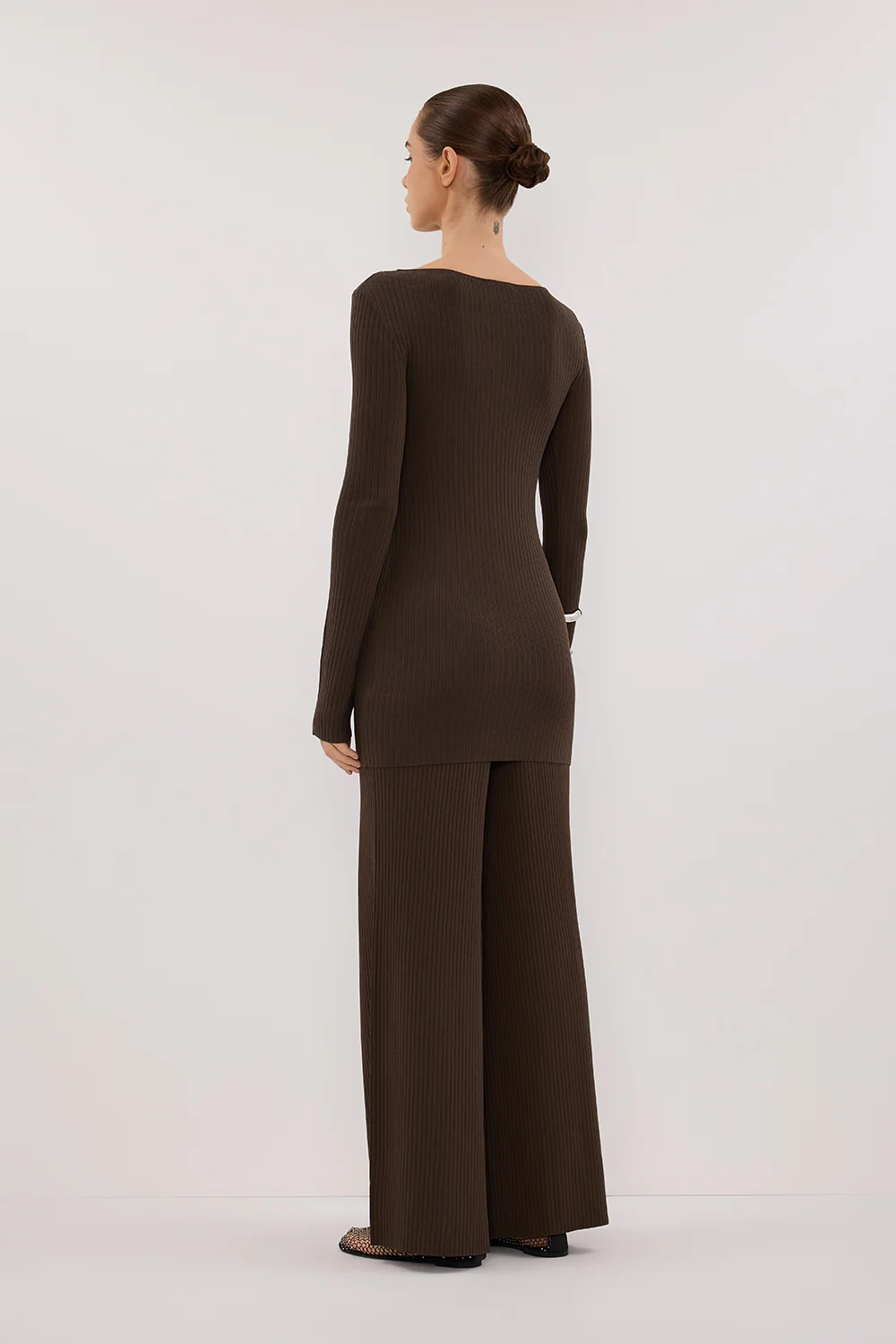 JOY DARK OLIVE LONGLINE KNIT TOP - Gamepaces