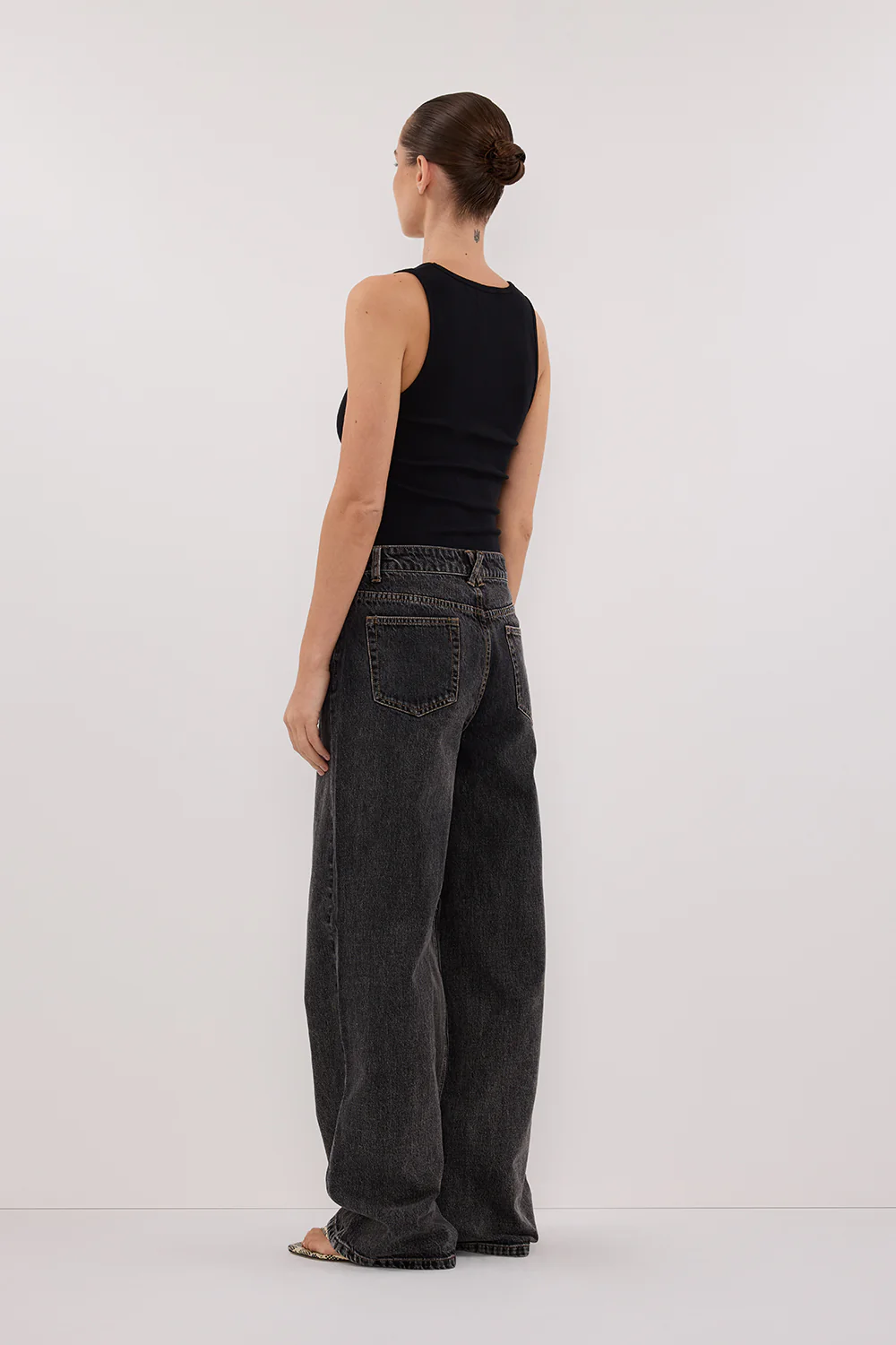 REAGAN 2.0 WASHED BLACK TALL SLOUCHY JEAN - Gamepaces