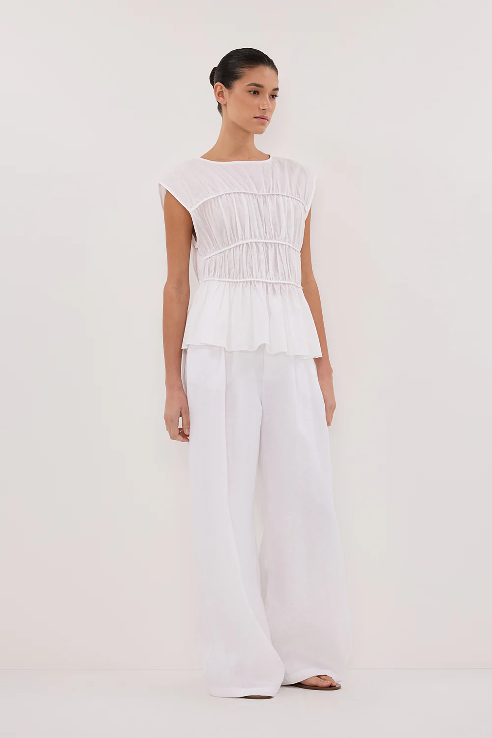 HOLDEN WHITE LINEN PANT - Gamepaces