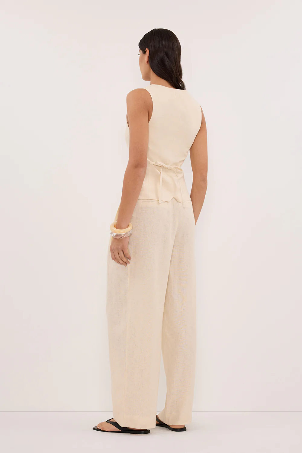 FRAN SANDSTONE LINEN PANT - Gamepaces