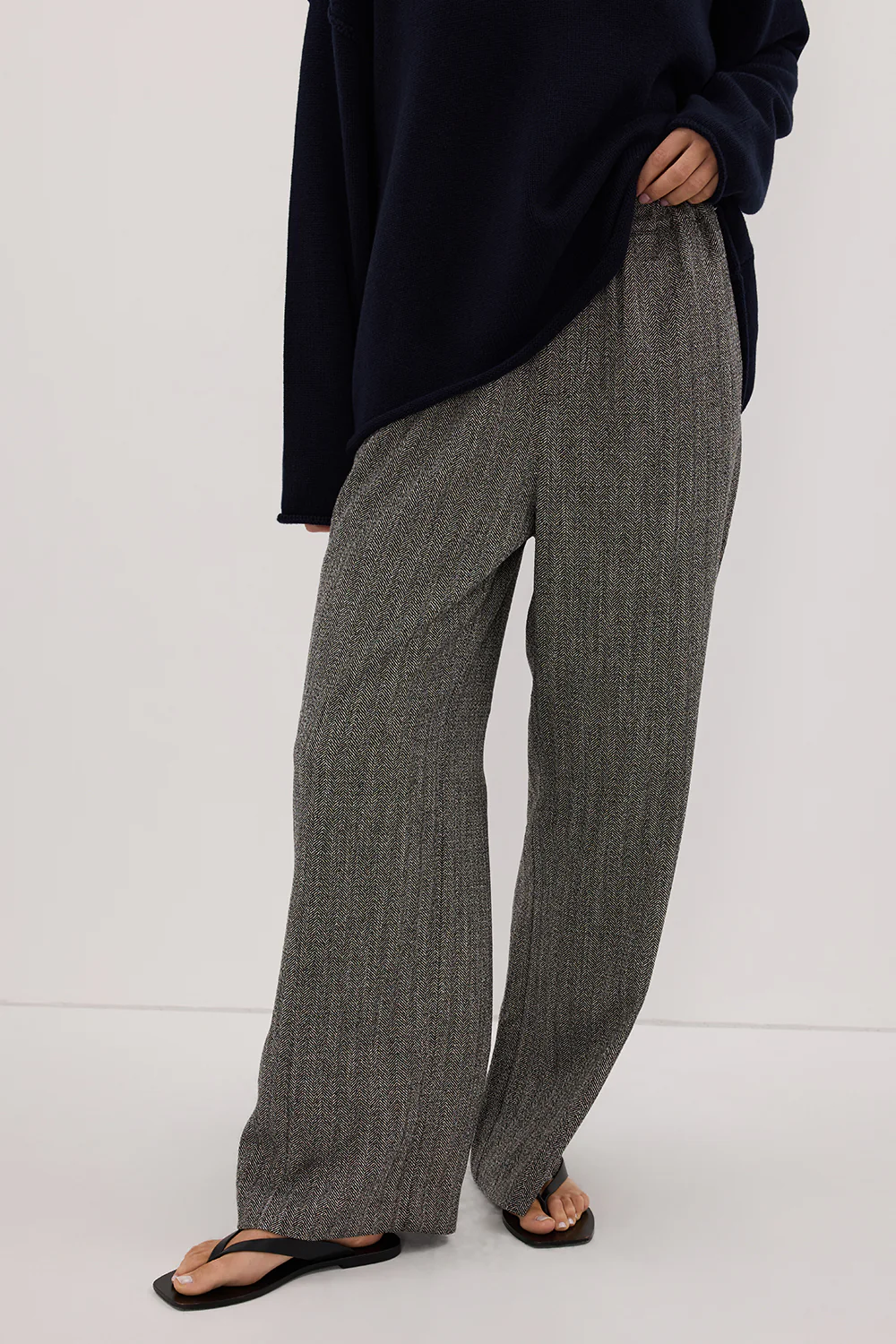 MANHATTAN CHARCOAL TWEED PANT - Gamepaces