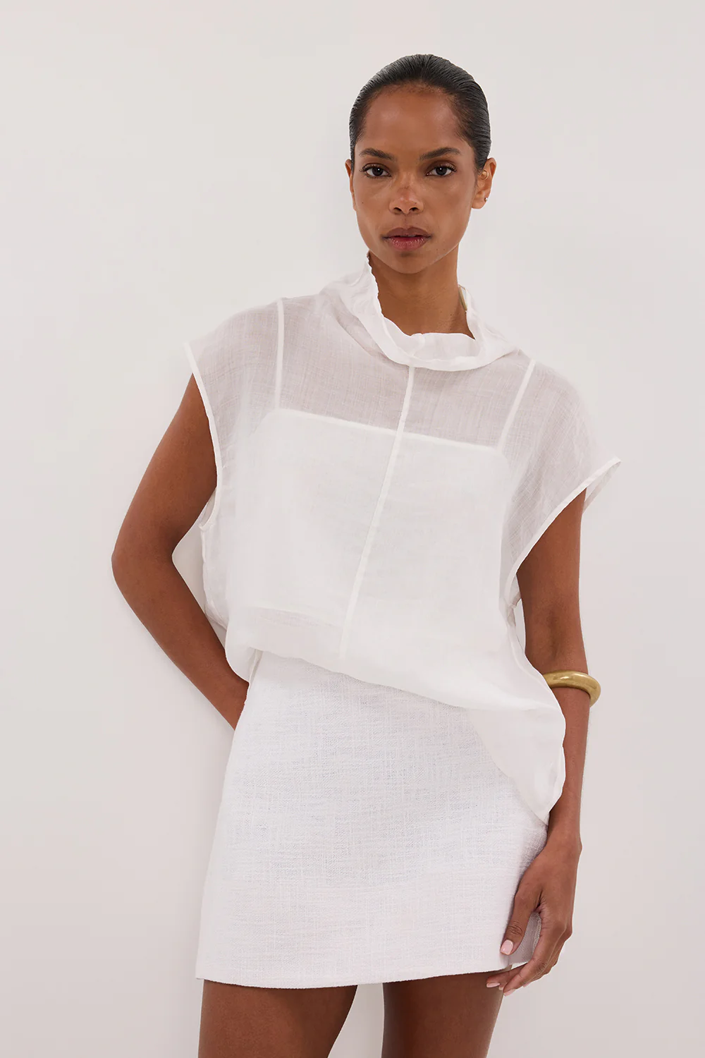 NIEVE WHITE MINI SKORT - Gamepaces