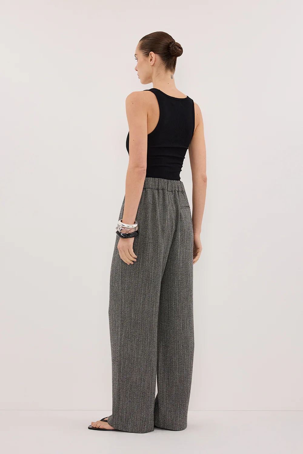 MANHATTAN CHARCOAL TWEED PANT - Gamepaces