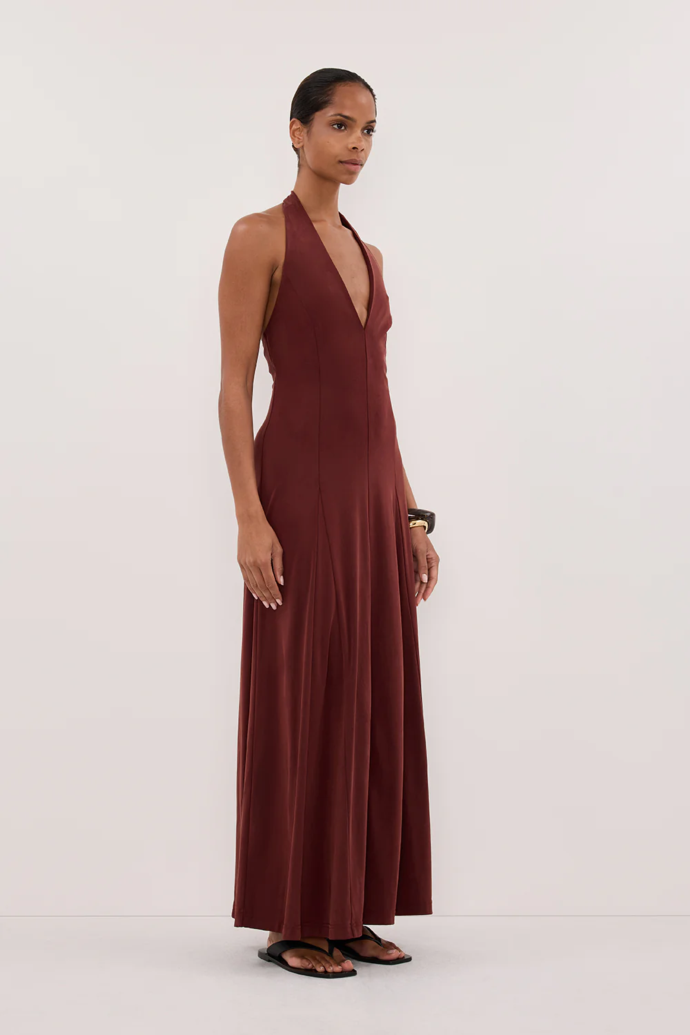 LYNN SAHARA HALTER MIDI DRESS - Gamepaces