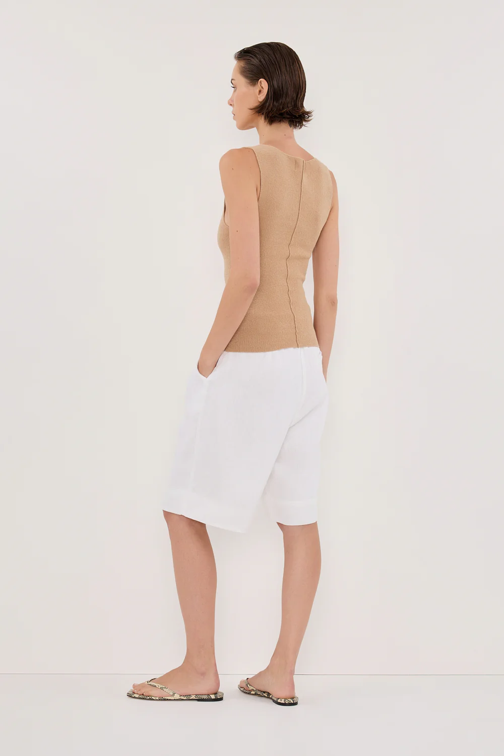 OWEN TAN BOAT NECK TOP - Gamepaces