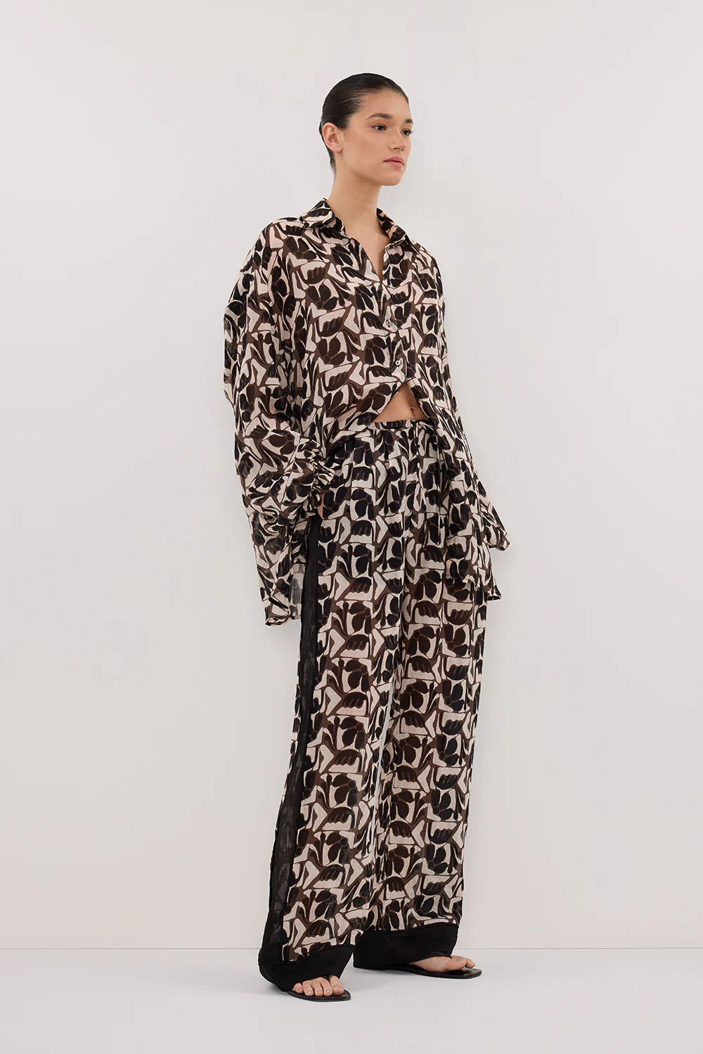 MAUI BITTER CHOC RAMIE LONG SLEEVE SHIRT - Gamepaces